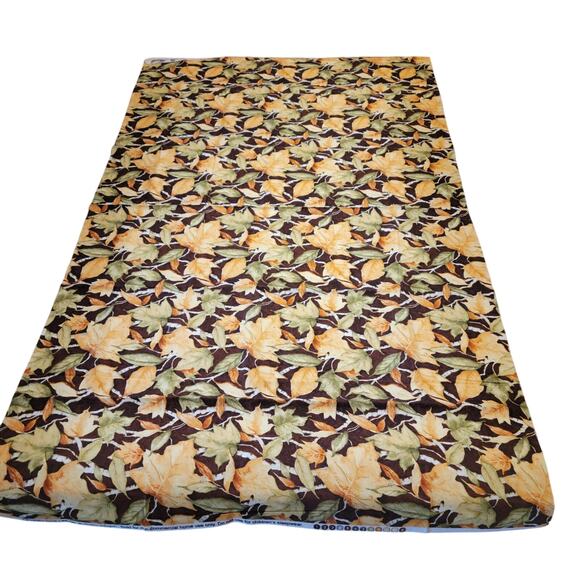 Cotton Fabric Birch Leaves by Susan Winget Autumn Foliage Brown Gold 25 x 44 in - Picture 2 of 9